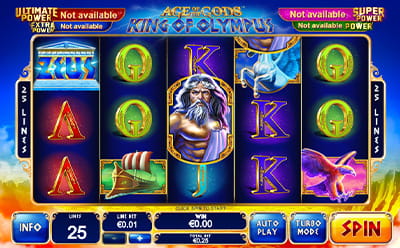 Age of the Gods: King of Olympus at Europa Casino
