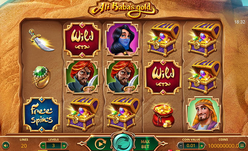 Free Demo of the Ali Baba's Gold Slot