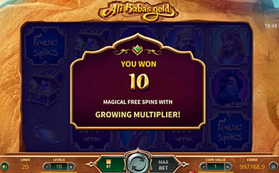 Ali Baba's Gold Slot Free Spins