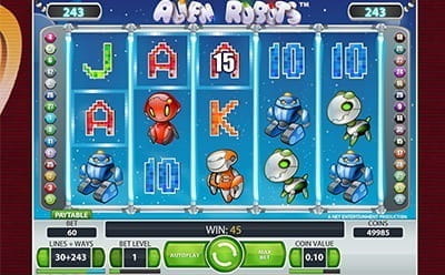 The Alien Robot slot game.