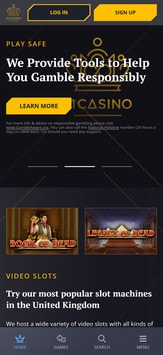 21 Casino Mobile View