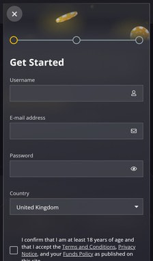 21 Casino Registration Step 2