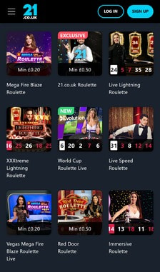 21 Casino Roulette Overview