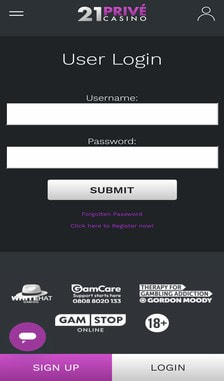 21Prive Registration Step 3