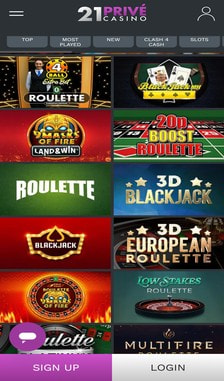 21Prive Roulette Overview