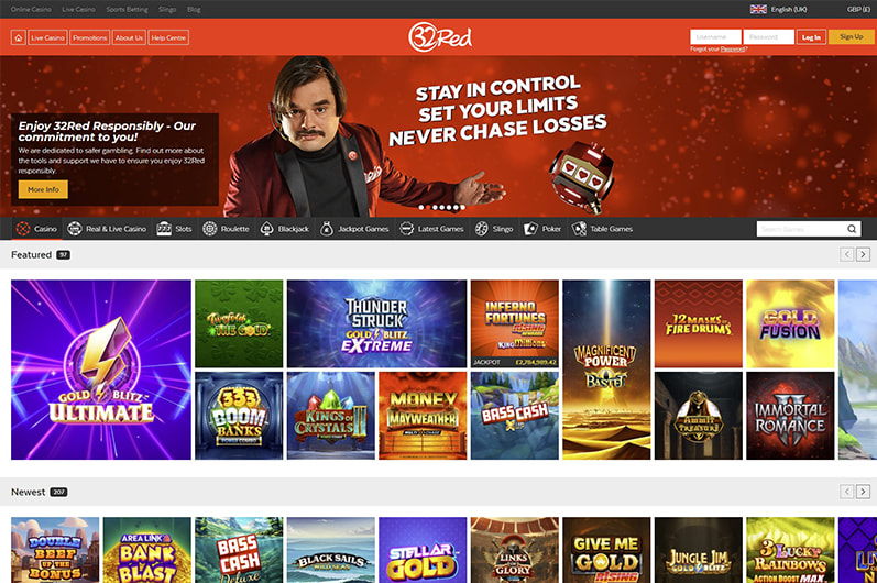 32Red Homepage