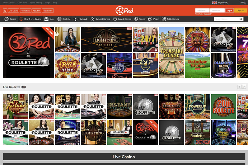32Red Main Page