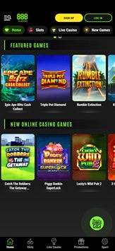 888casino Mobile View