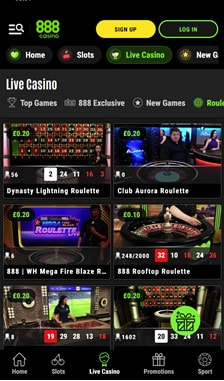 888casino Roulette Overview