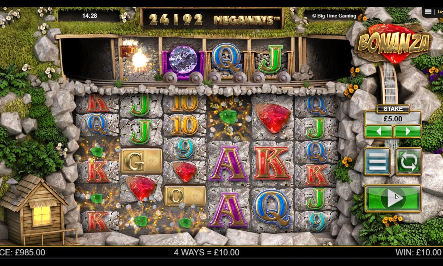 Bonanza Megaways™ Mechanic Activation