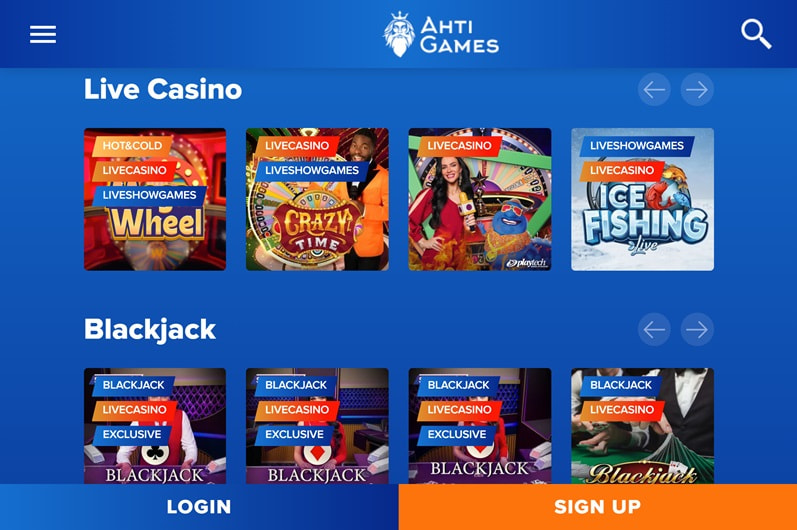 AHTI Games Main Page