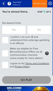 AHTI Games Registration Step 3