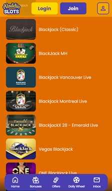Aladdin Slots Blackjack Overview