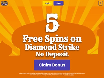 Aladdin Slots Desktop View