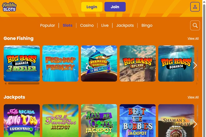 Aladdin Slots Overview