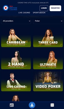 All British Casino Poker Overview