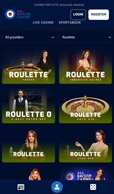 All British Casino Roulette Overview