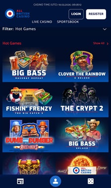 All British Casino User Experience on Site