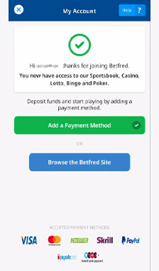 Betfred Registration Step 3