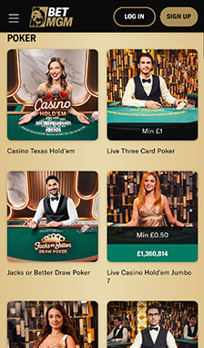 BetMGM Poker Overview