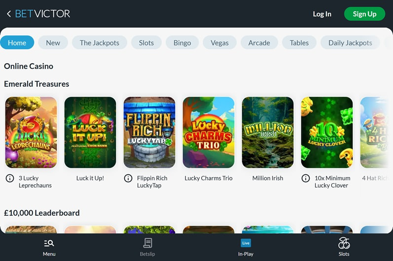 BetVictor Homepage