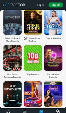 BetVictor Roulette Overview