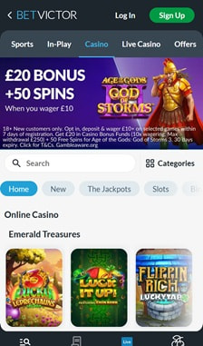 BetVictor User Experience on Site