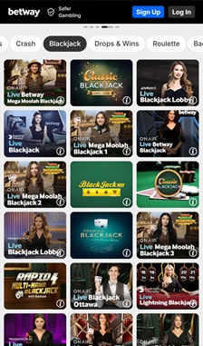 Betway Blackjack Overview