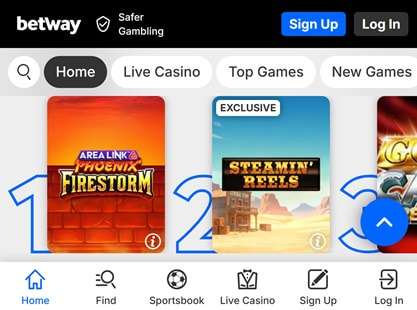 Betway Desktop View