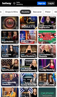 Betway Roulette Overview