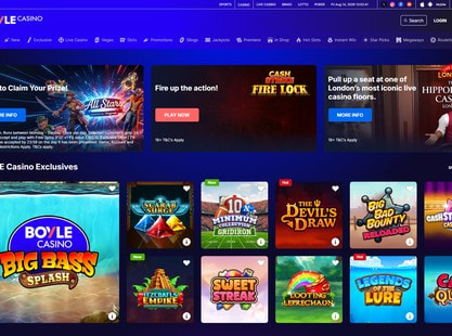 Boylesports Desktop View