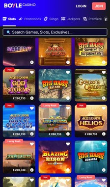 Boylesports Slots Overview