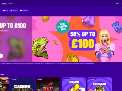 Casumo Desktop View