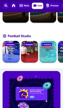 Casumo Game Shows Overview
