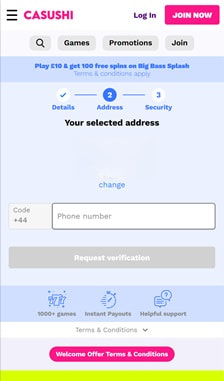 Casushi Registration Step 3