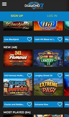 Diamond7 Casino Games Overview