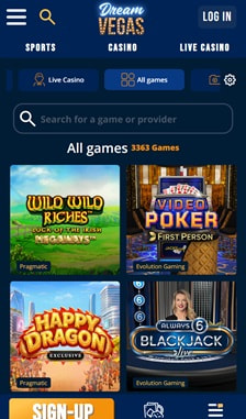 Dream Vegas Games Overview