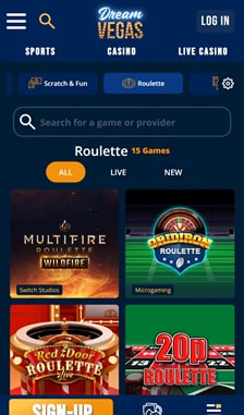 Dream Vegas Roulette Overview