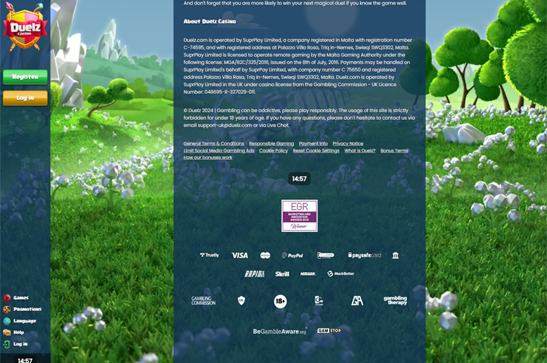 Duelz Main Page