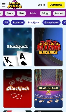 FruitKings Blackjack Overview