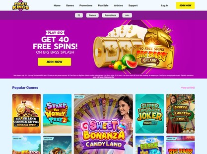 FruitKings Desktop View