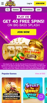 FruitKings Mobile View