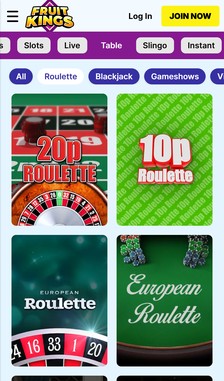 FruitKings Roulette Overview