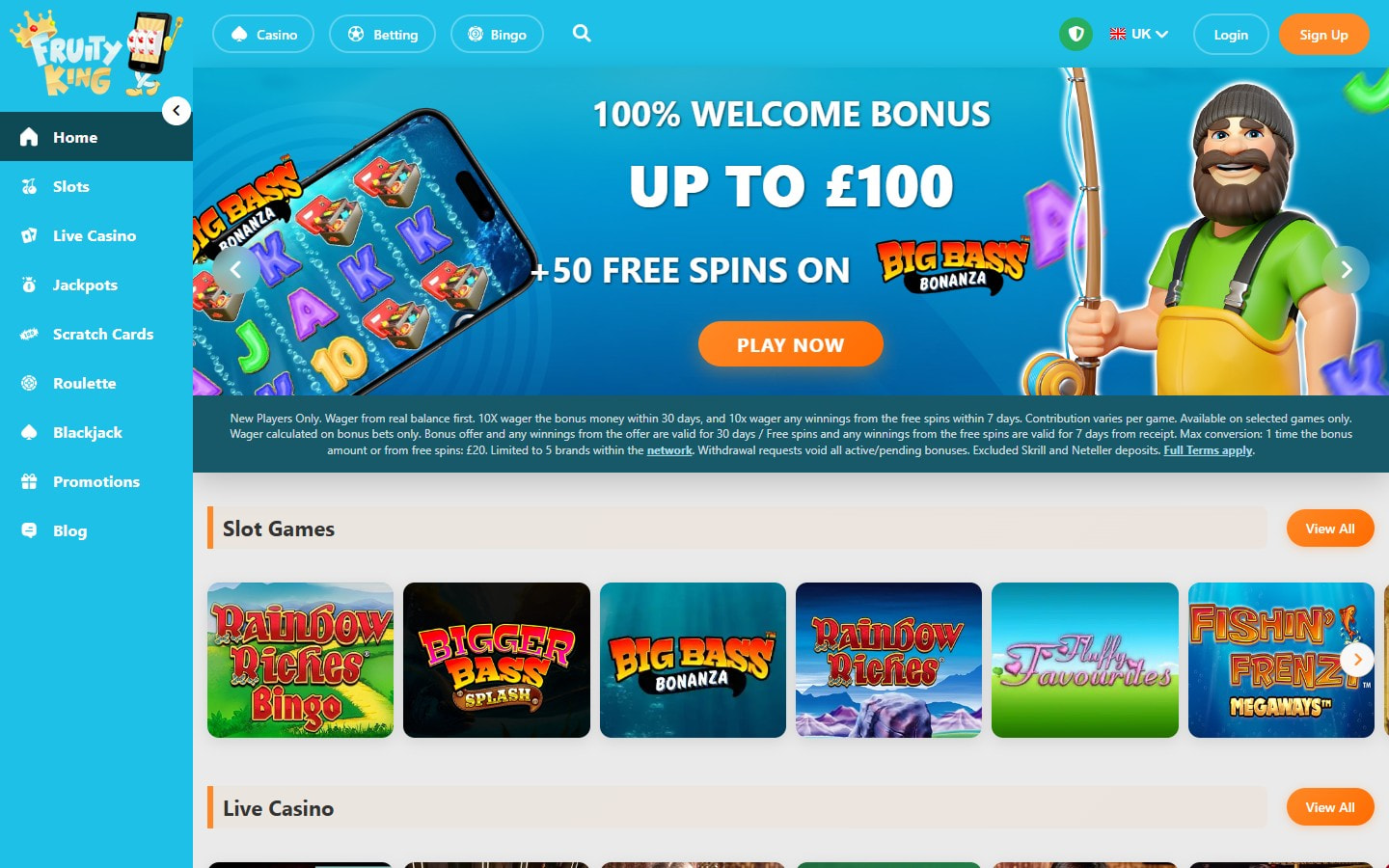 Fruity King Homepage