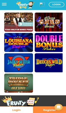 Fruity King Poker Overview