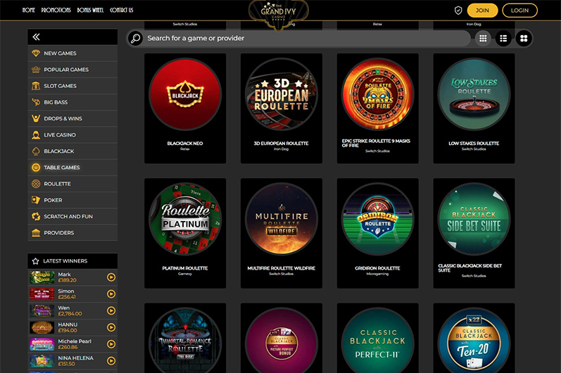Grand Ivy Main Page