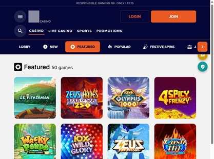 Griffon Casino Desktop View