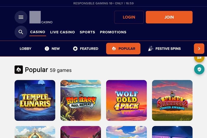 Griffon Casino Homepage
