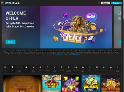 Hello Casino Desktop View