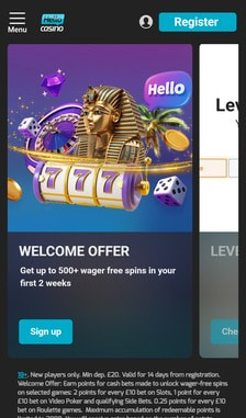 Hello Casino Registration Step 1